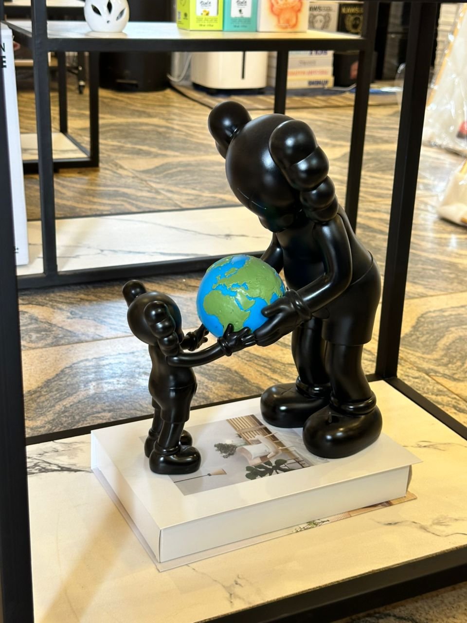 3D character holding world