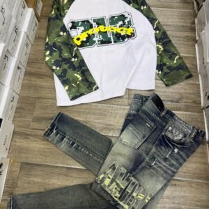 Drip combo. Amiri jeans-Long sleeve shirt
