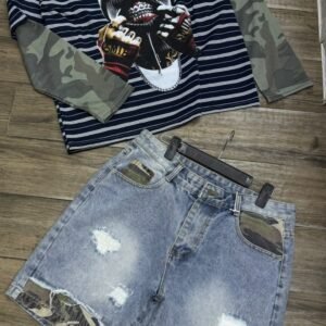 Drip combo. Vintge shirt and short pants
